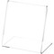 Plymor Clear Acrylic Sign Display / Literature Holder (Angled), 3.5" W x 3.5" H